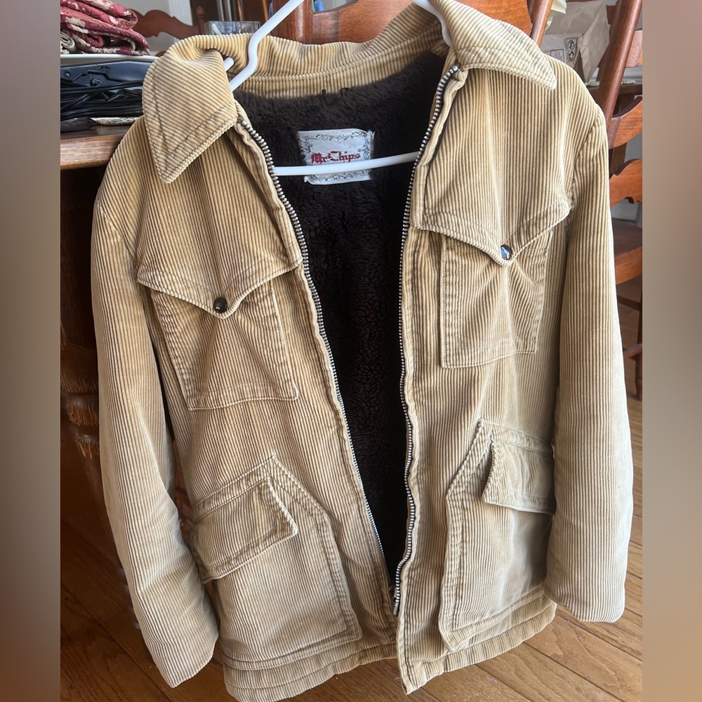 Vintage Mr. Chips off the old Block brown jacket